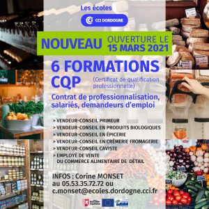 photo ouverture de six CQP métiers du commerce de détail