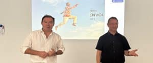 Benoit Fourteau et Xavier Faure animent les ateliers envol.